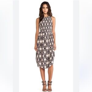 Ulla Johnson Silk Cowrie Dress in Urchin. Size 4.